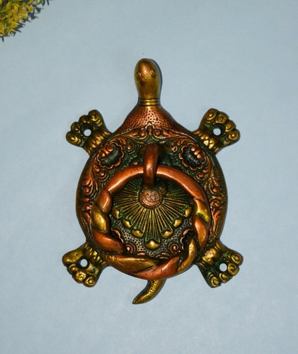 Brass terrapin Shape Door Knocker Handmade Ocean Turtle Door bell Ring MK053 - Picture 9 of 12