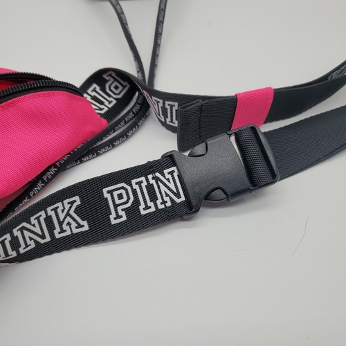 PINK Victoria Secret Pink Fanny Pack And Black Drink Holder "We Run This Beach" - Picture 7 of 7