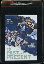 2018 DIAMOND KINGS PAST AND PRESENT #PP15 GARY SANCHEZ JORGE POSADA YANKEES 