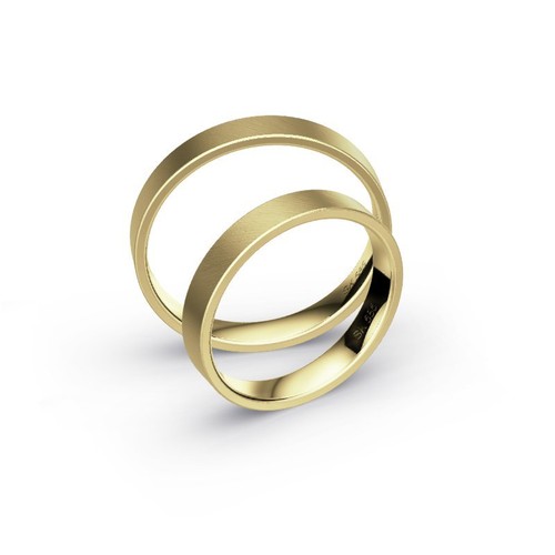 1 Paar Trauringe 585 Gold Gelbgold Eheringe inkl. Gravur + Etui - Bild 3 von 6