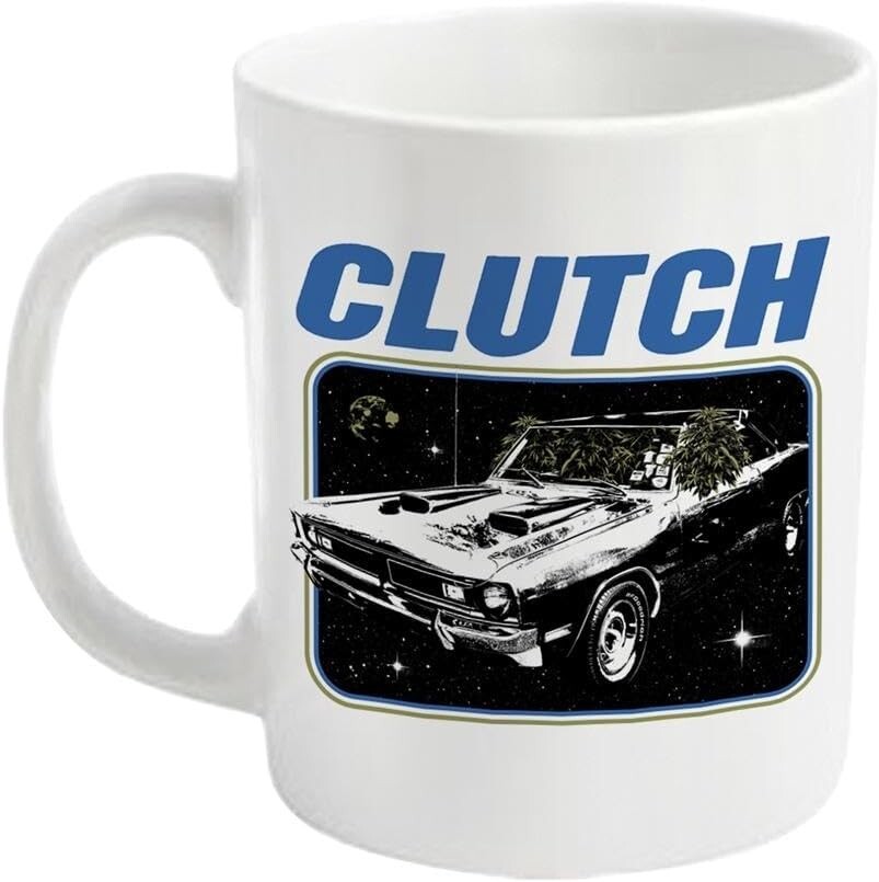 Official Space Grass Band Logo Clutch Mug in White Gift Box-image