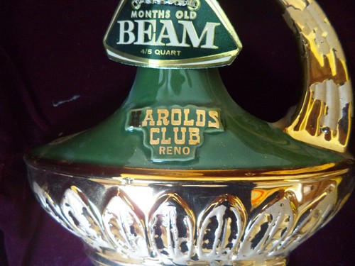 VARY RARE 1967 JIM BEAM DECANTER HAROLDS CLUB VIP EXECT DECANTER 1 ONLY ON EBAY - Picture 2 of 12