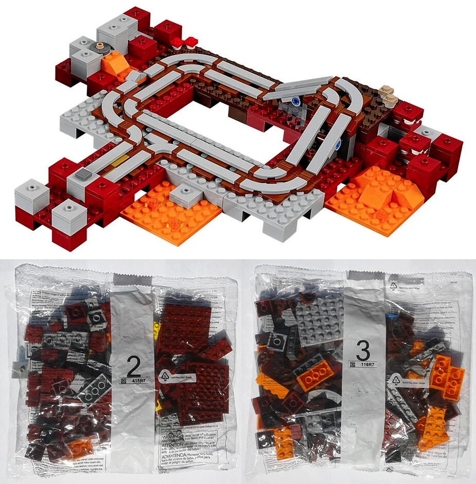 Lego minecraft railway top