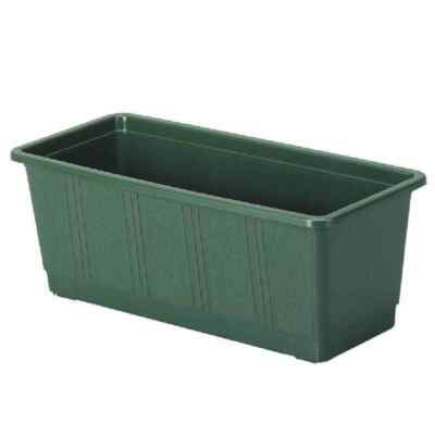 Thermo geli Plastic BLUMENKASTEN ,,Standard'' 80cm Gruen Blumentopf Planzentopf