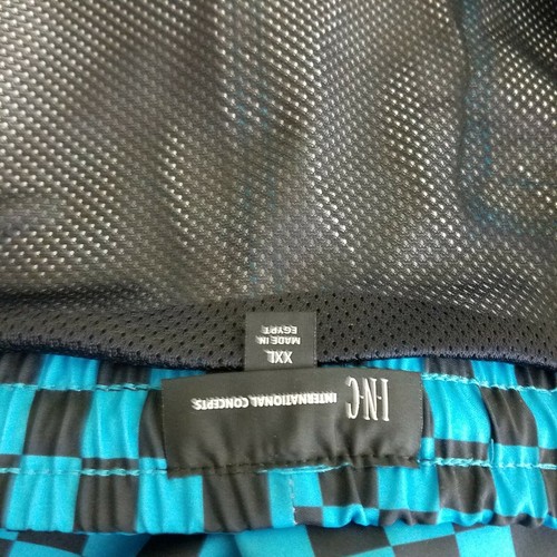 INC Patterns Quick Dry Swim Trunks Briefs Swimming Shorts Suit Mens XXL Blue NWT - Picture 6 of 7