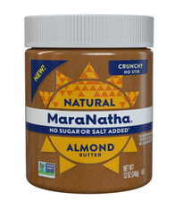 MaraNatha Natural No Sugar No Salt Crunchy Almond Butter, 12 oz