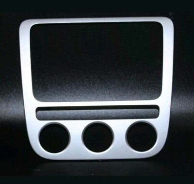 2008-2014 VW SCIROCCO  - CENTRE DASHBOARD SILVER SURROUND TRIM 1Q0858071F
