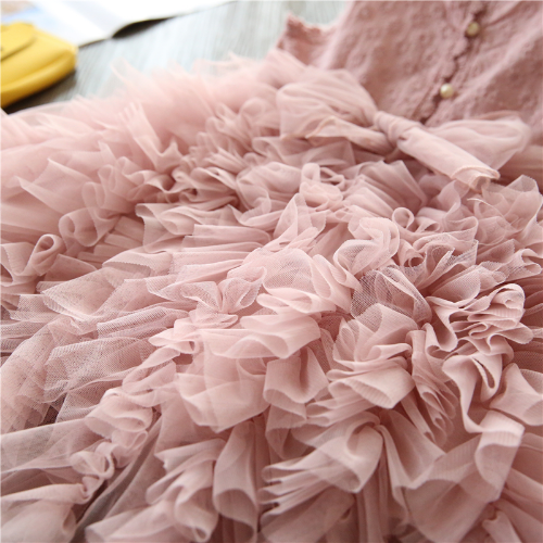 Lace Girls Princess Dress Fluffy Cake Dresses Party Wedding Birthday Tutu Gown - Picture 5 of 37