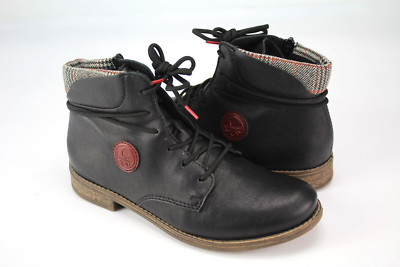 Rieker Gr.38 Damen Stiefel Stiefeletten Boots Winter Schwarz  TOP   F 366