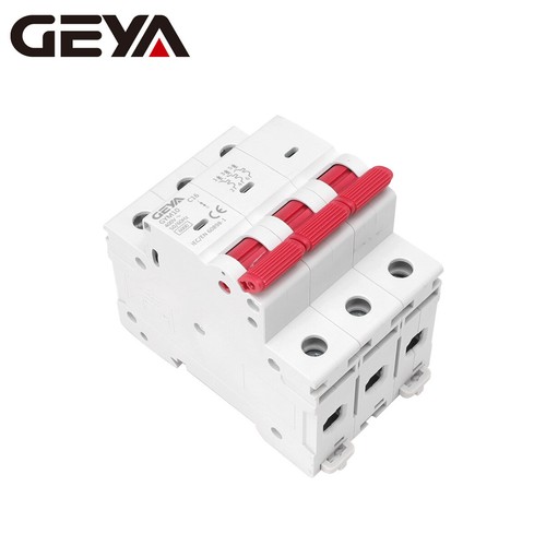 GEYA AC Mini Circuit Breaker 3P 6/10/16/25/32/40/50/63A 6kA C Curves Safe Switch - Picture 7 of 12