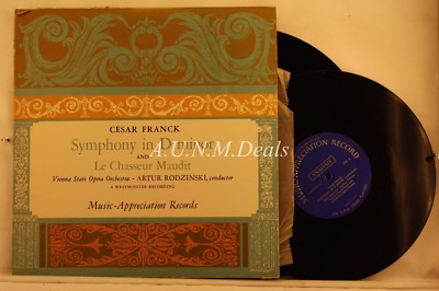 クラシック Symphony In D Minor Vintage Cesar Franck Symphony In D Minor Record Album, 2 LP Record