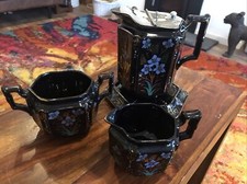Colclough, Royal Stanley, Arts And Crafts 1918, Four Pieces Rare Pattern