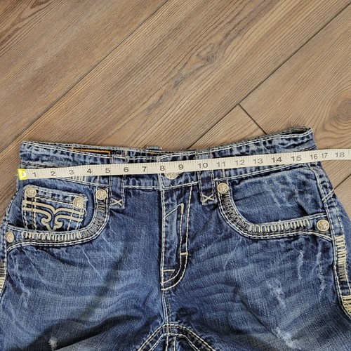 Rock Revival Jeans Herren 32 Joseph Straight Nieten Nieten Taschen Distressed  - Bild 18 von 24