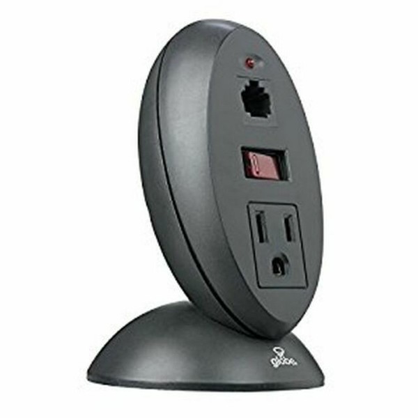 Globe Surge Protector Black Home Office 1 Outlet 10 Ft. Power Cord 450