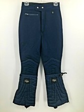 ROFFE Vintage Women's Juniors Ski Pants Size 12 Blue 26" max waist 31" inseam