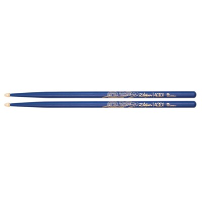 Zildjian 400th Anniversary Drumsticks - Z5AACBU-400 - Painted Blue Wood Acorn