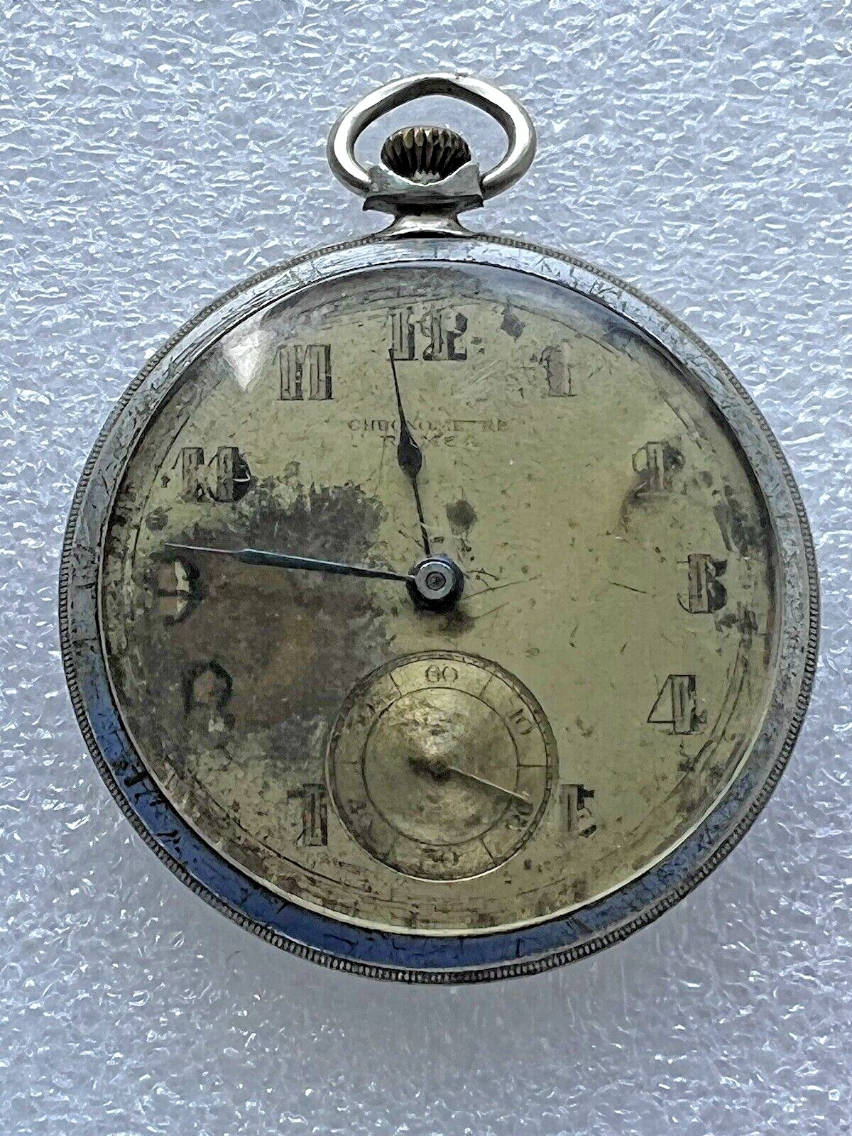 Montre Gousset Chronomètre 11 Rubis - Mécanique, Sport/médecin, Ancienne