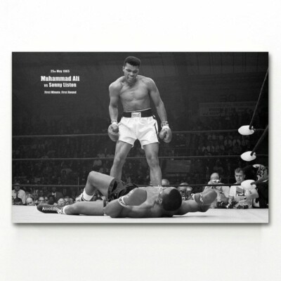 leinwand bilder boxen ali vs liston 30x45cm