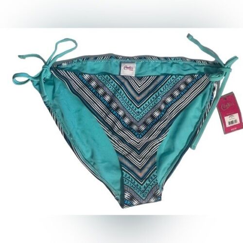 Candies swim XL aztec print patterns string side tie bikini bottoms NWT