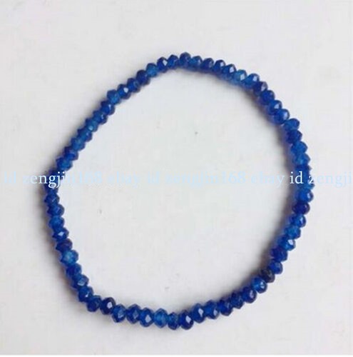 "Pulsera elástica natural de 2x4 mm facetada multicolor con cuentas de piedras preciosas redondeadas 7,5" - Imagen 4 de 18