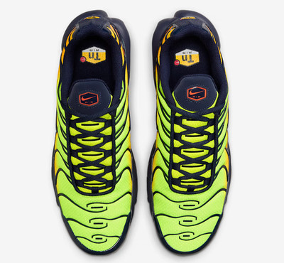 Nike Air Max Plus Shoes Lemon Venom Hyper Crimson Orange Men's | Size 8 - 13