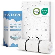 Pack n Play Mattresses 38"x26"x1.5" Bamboo Cover,Breathable, 100 Waterproof