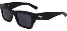 Ferragamo Chunky Black Square Sunglasses - SF996S 001 - Made in Italy