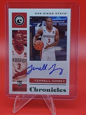 2021-22 Chronicles Draft Picks Terrell Gomez Auto RC #CR-TGO - San Diego State