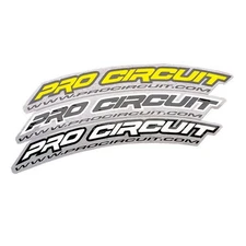 Pro Circuit .Com Fender Stickers - Black Motorcycle Dirt Bike DC0005 PCDC0005