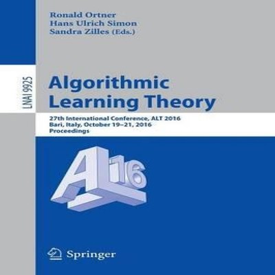 Algorithmic Learning Theory 27th International Conference ALT 201