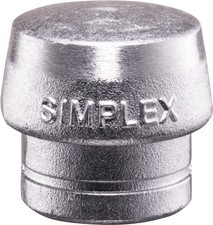Schonhammerkopf SIMPLEX Kopf-&Oslash; 40 mm Weichmetall silber hart HALDER
