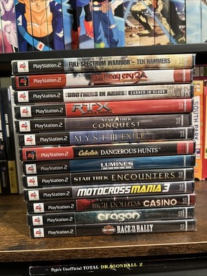 13 Sealed PS2 Lot - DMC 3 SE Myst III RTX Brothers In Arms Full Spectrum Warrior