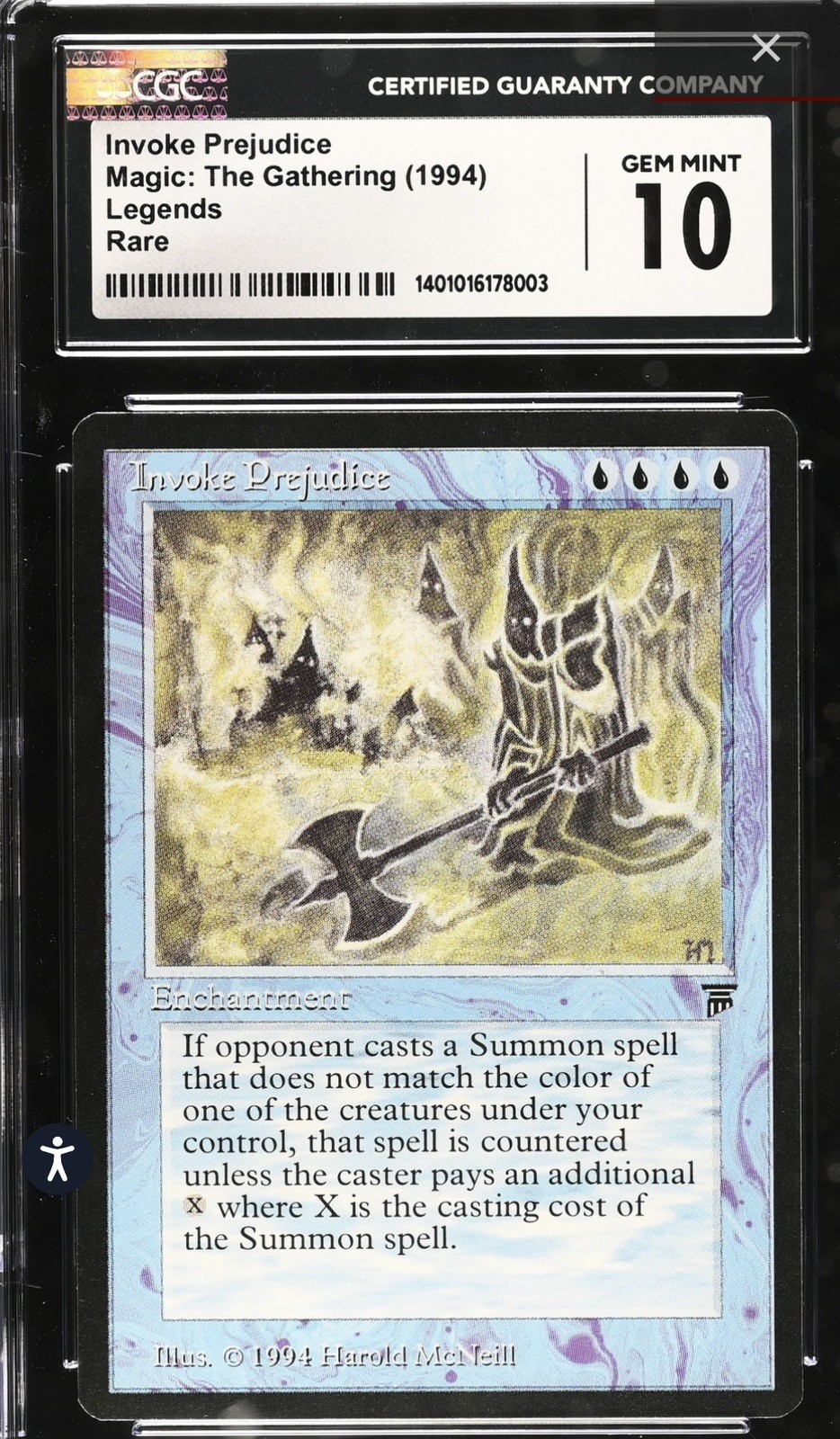 Invoke Prejudice 1994 Legends Base Price Guide - Sports Card Investor