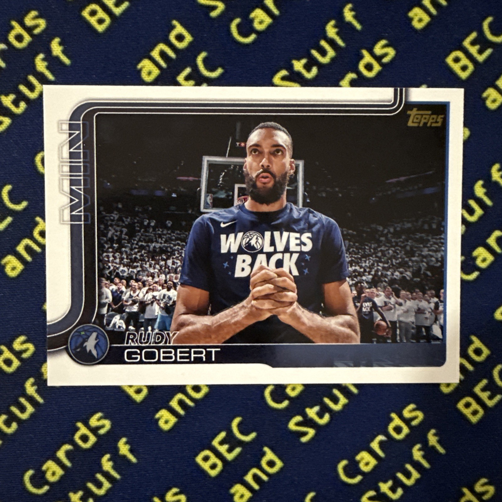 2025-26 Topps Flagship Rudy Gobert Golden Mirror Image Variation #111 Wolves