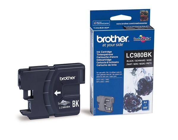 Brother Original LC-980BK Druckerpatrone Schwarz 300 Seiten (LC980BK)-image