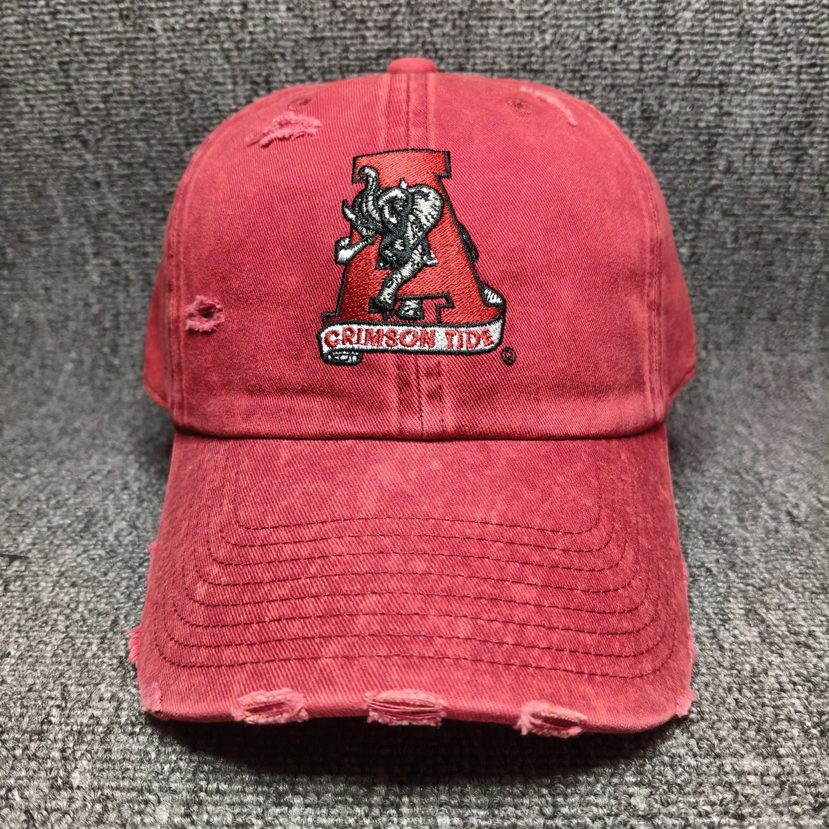 Mitchell & Ness Alabama Crimson Tide NCAA Red Distressed Strapback Hat