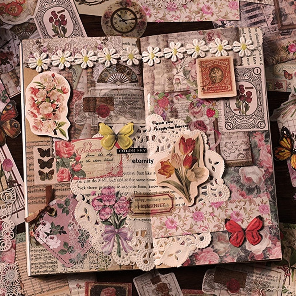 Lychii 18 Rotoli Washi Tapes Set, Vintage Decorativo Nastro Adesivo per