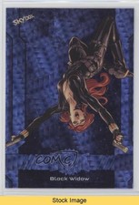 2024 Skybox Marvel Metal Universe Avengers Grandiose Black Widow #113 READ 09q5
