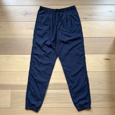 Vintage Nike Track Pants Men  s Medium Navy Blue Drawstring Windbreaker 90s