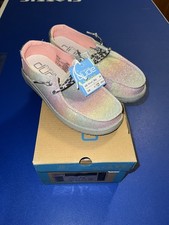 Hey Dude Wendy Youth Girls Slip On Shoes Sunset Size 3 New