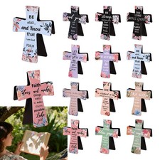 12pcs Magnetic Cross Bookmarks, Inspirational Christian Bible Religious Book ...