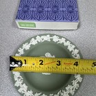 Vtg. Wedgwood Sage Green Jasperware Small Round Tray AURORA Chariot Horses — photo 3
