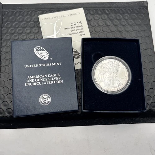 Photo of a 2016-W American Silver Eagle from an eBay listing that sold on Jul 18, 2026
