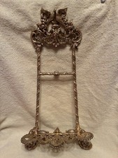 VINTAGE BRASS 17 IN. EASEL OR HOLDER FOR BOOK, PICTURE, ETC.