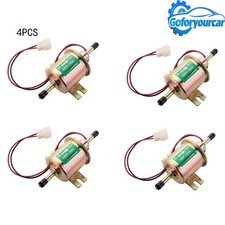 4 Packs 12v Electric Fuel Pump Hep-02a Universal Inline Low Pressure Gas Diesel