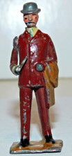 Old BRITAINS Lead, 1920s Railroad Station, Male Passenger, 1-Piece from Set 168