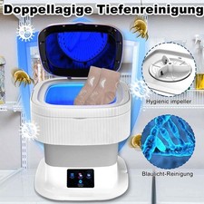 Mini Waschmaschine Faltbar 11.5L Reise Waschmaschine Camping Waschautomat