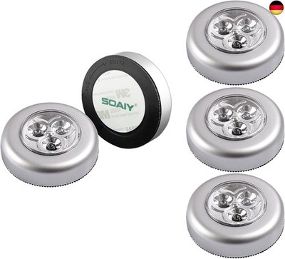 5er-Set Stick&Push LED Touch Lampe Nachtlicht Leuchten Batteriebetrieben selbstk