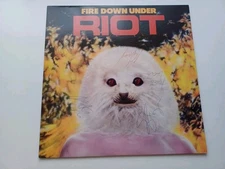 UK Elektra Autographed  Signed LP Riot Fire Down Under 1981  Nr Mint !!