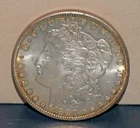 1880-S Morgan Silver Dollar Circulated Brown Toning